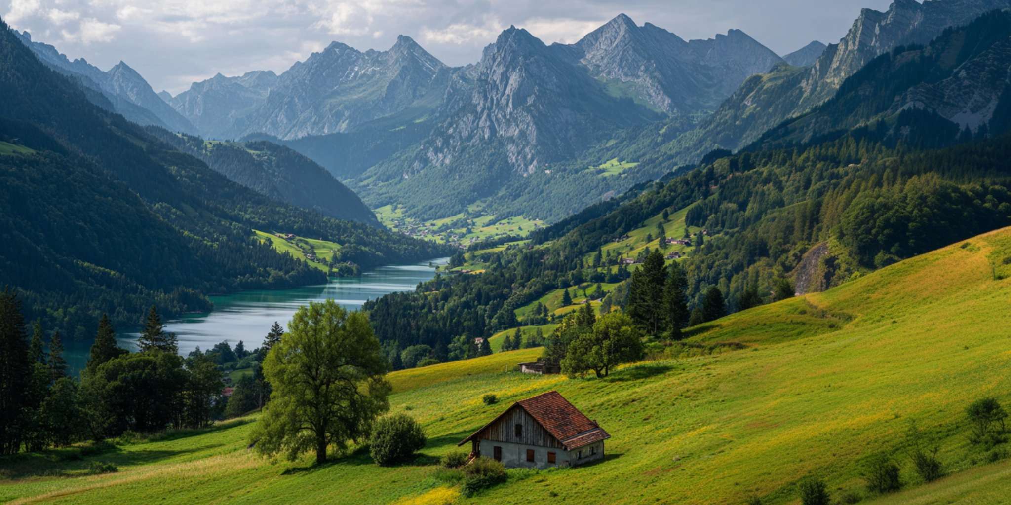 paysage suisse montagnes lac